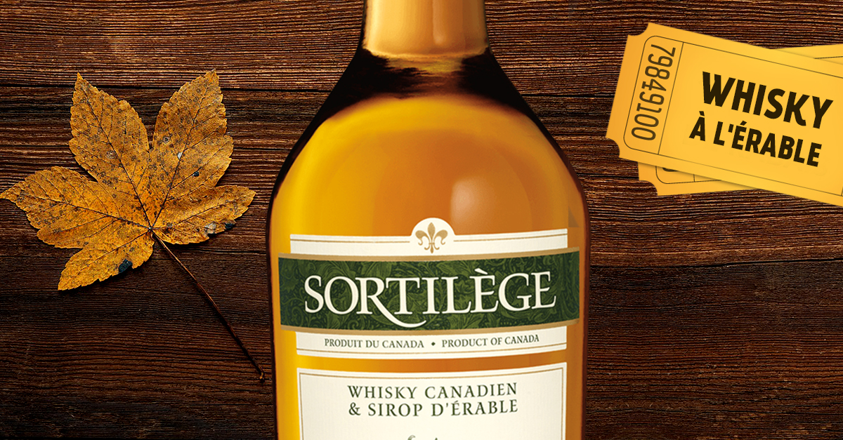 SORTILÈGE ‎Whisky Canadien & Sirop d'érable 70 cl : : Epicerie