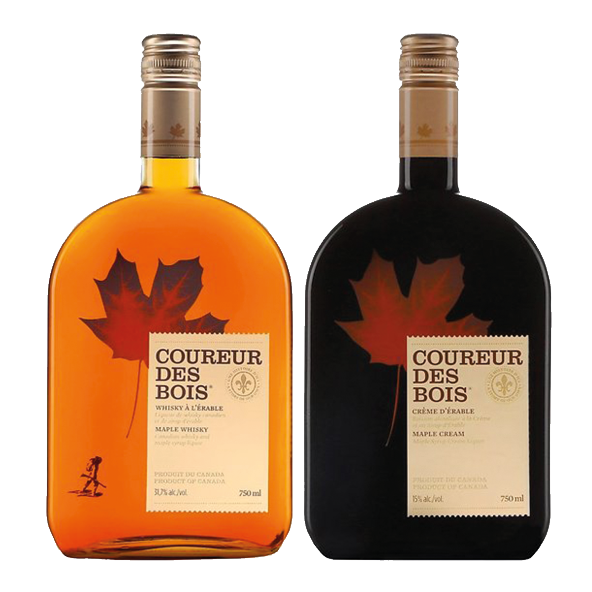 Crème de whisky d'érable Canadien - Coureur des Bois - Kanata
